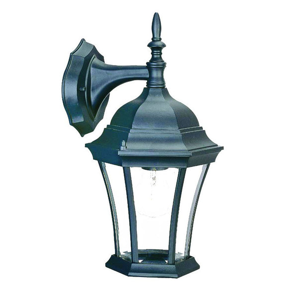 Homeroots Matte Black Hanging Carousel Lantern Wall Light   398568