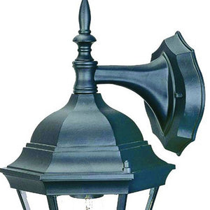 Homeroots Matte Black Hanging Carousel Lantern Wall Light   398568