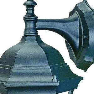 Homeroots Matte Black Hanging Carousel Lantern Wall Light   398568