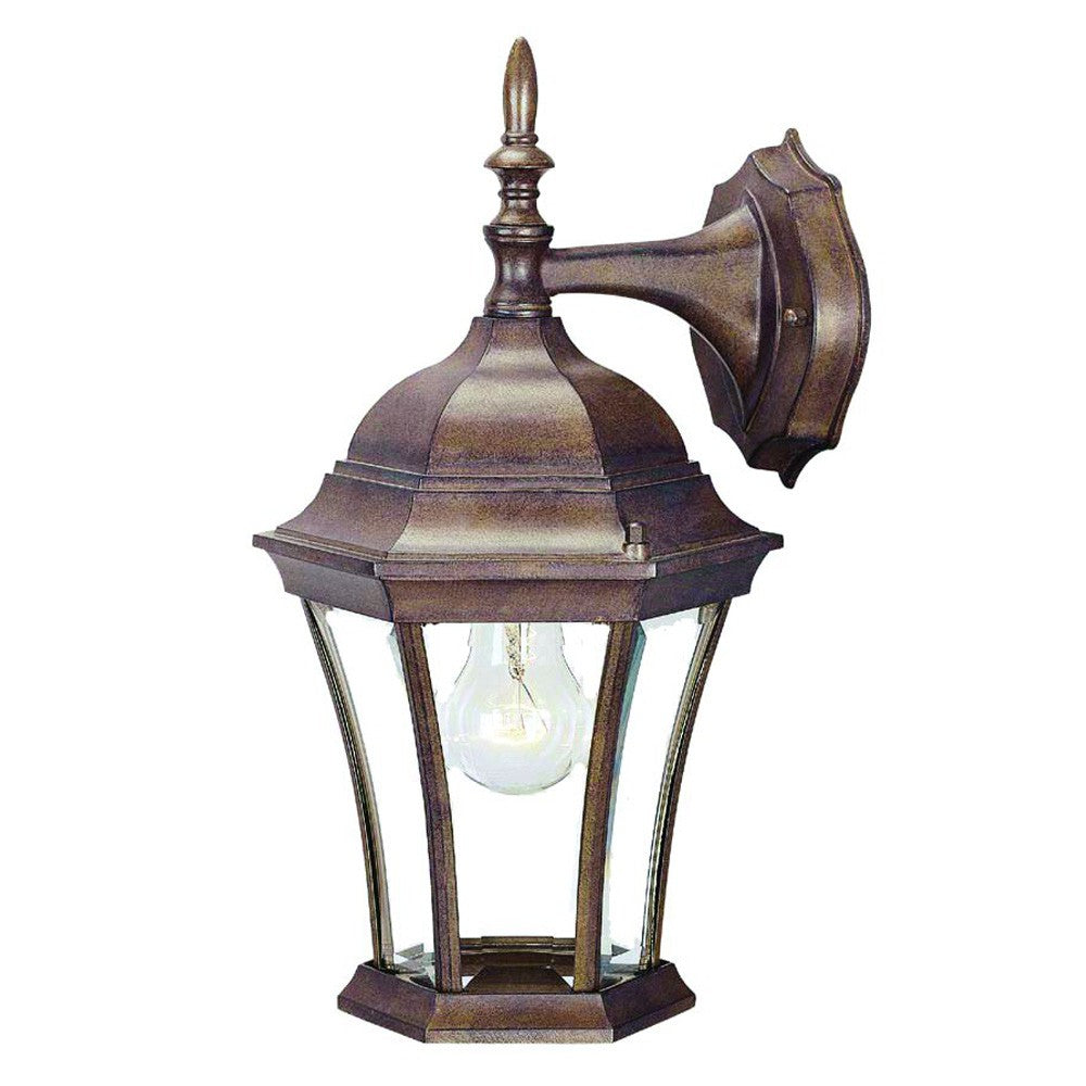Homeroots Dark Brown Hanging Carousel Lantern Wall Light   398569