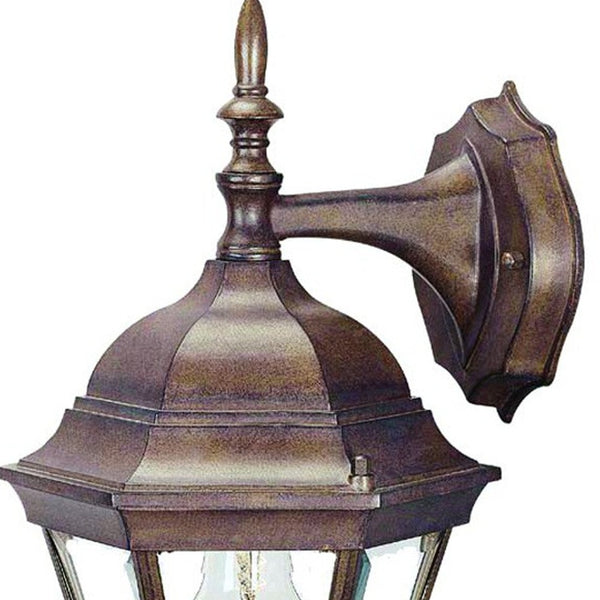 Homeroots Dark Brown Hanging Carousel Lantern Wall Light   398569