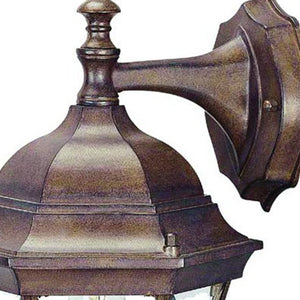 Homeroots Dark Brown Hanging Carousel Lantern Wall Light   398569