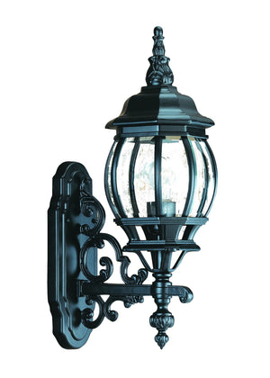 HomeRoots Matte Black Glass Globe Wall Light – Vintage Charm, Durable Outdoor Illumination for Entryways & Patios 398578