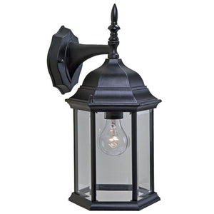 Homeroots Xl White Clear Glass Swing Arm Wall Light   398581