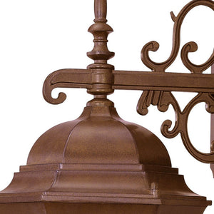 Homeroots Brown Domed Hanging Lantern Wall Light   398590
