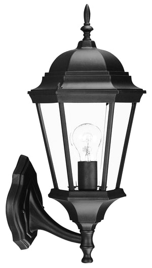 Homeroots Matte Black Swing Arm Lantern Wall Light   398592