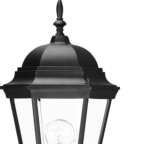 Homeroots Matte Black Swing Arm Lantern Wall Light   398592