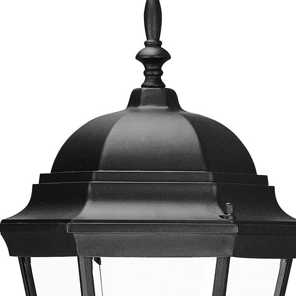 Homeroots Matte Black Swing Arm Lantern Wall Light   398592