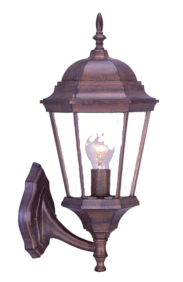 Homeroots Dark Brown Swing Arm Lantern Wall Light   398593