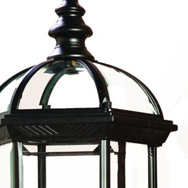 Homeroots Matte Black Cylindrical Lantern Wall Light   398596