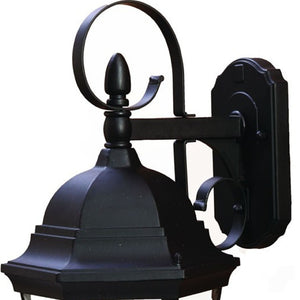 HomeRoots XL Matte Black Swing Arm Lantern - Vintage French Quarter Design for Stunning Outdoor Ambiance 398603