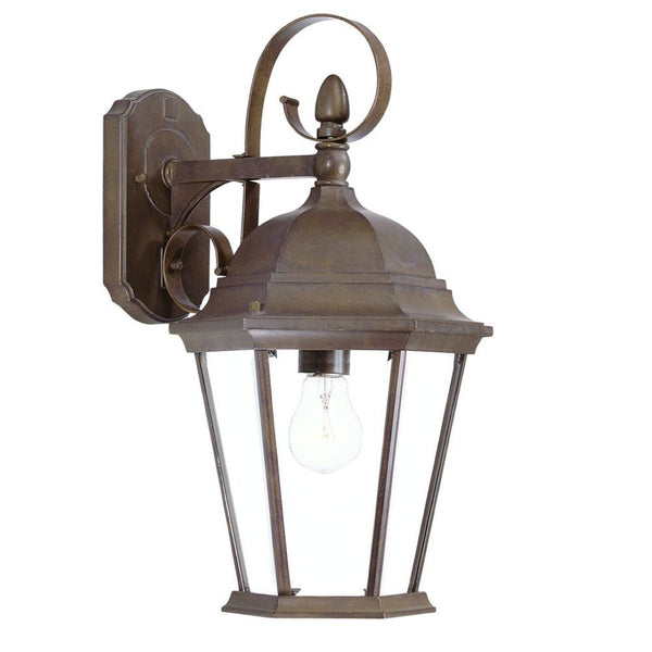 HomeRoots XL Dark Brown Swing Arm Lantern Wall Light - Classic French Quarter Design for Elegant Outdoor Illumination 398604