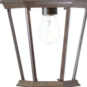 HomeRoots XL Dark Brown Swing Arm Lantern Wall Light - Classic French Quarter Design for Elegant Outdoor Illumination 398604