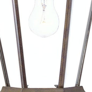 HomeRoots XL Dark Brown Swing Arm Lantern Wall Light - Classic French Quarter Design for Elegant Outdoor Illumination 398604