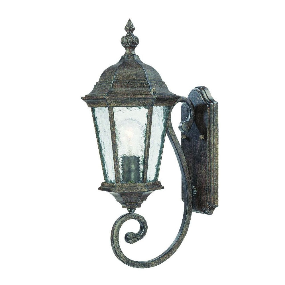 Homeroots One Light Antique Black Carousel Lantern Wall Light   398608