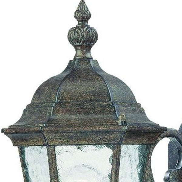 Homeroots One Light Antique Black Carousel Lantern Wall Light   398608