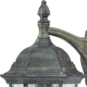 Homeroots Two Light Brown Hanging Carousel Lantern Wall Light   398611