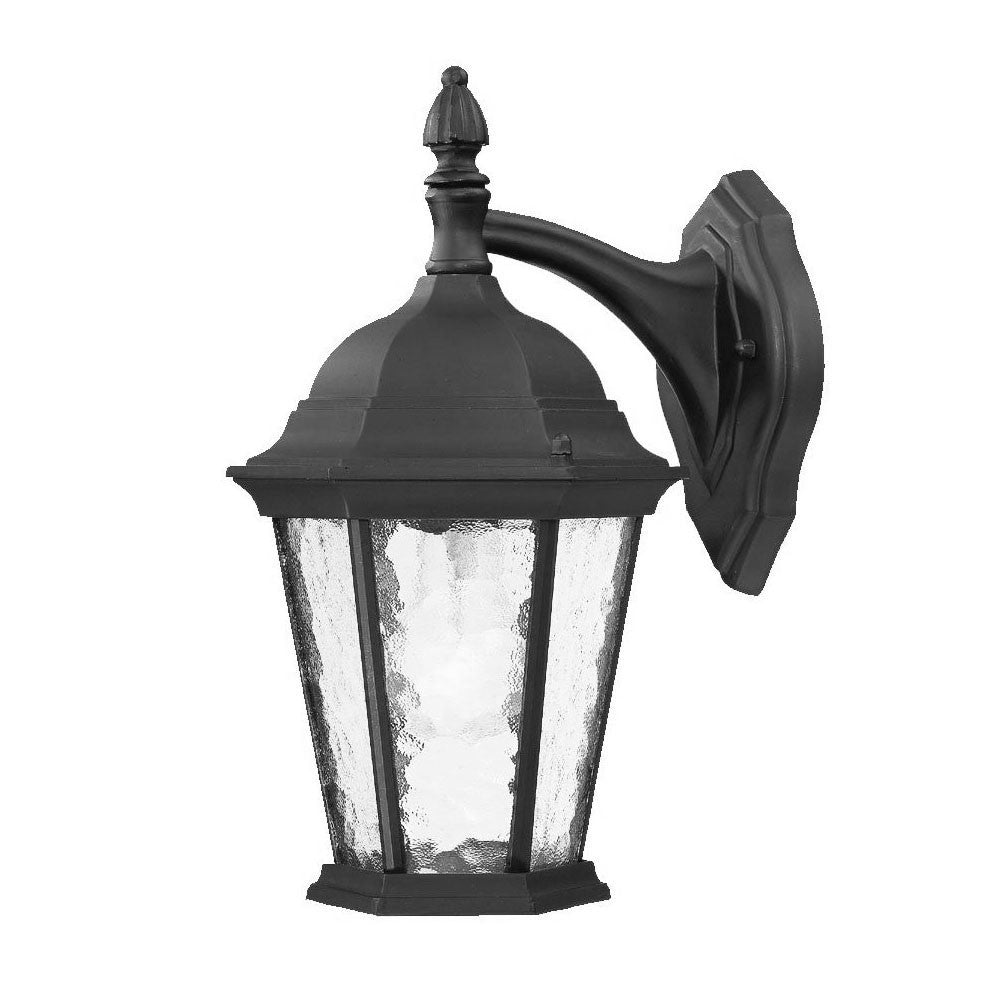 Homeroots Two Light Matte Black Hanging Carousel Wall Light   398612