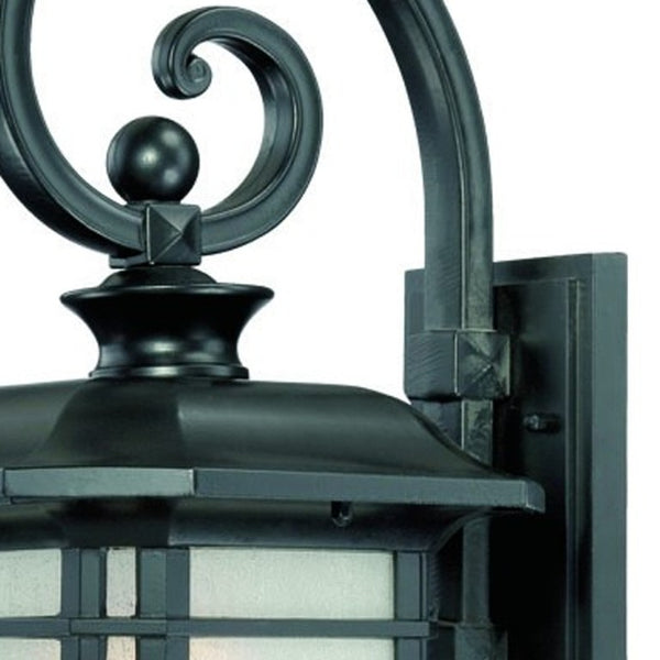Xl Matte Frosted Linen Glass Lantern Sconce for Elegant Outdoor Indoor Spaces