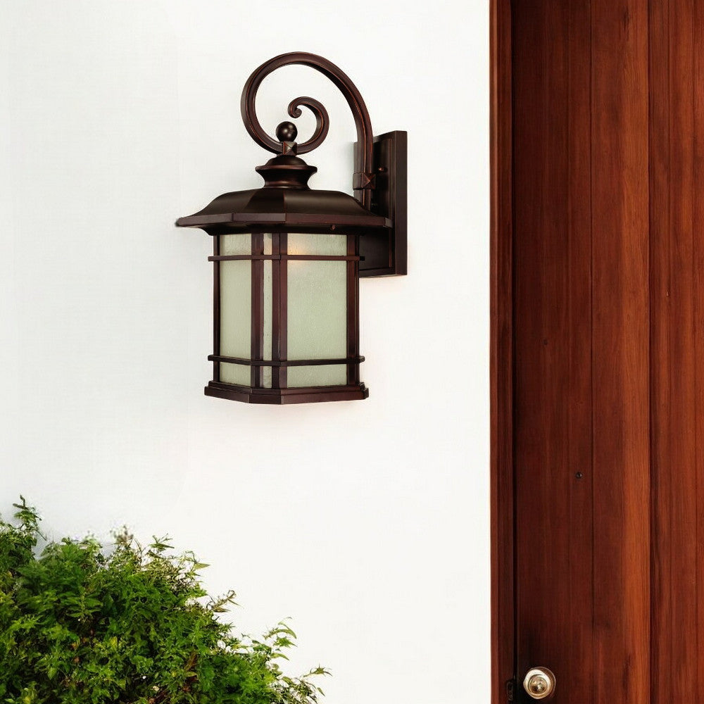 Homeroots Somerset 1-light Architectural Bronze Wall Light   398629