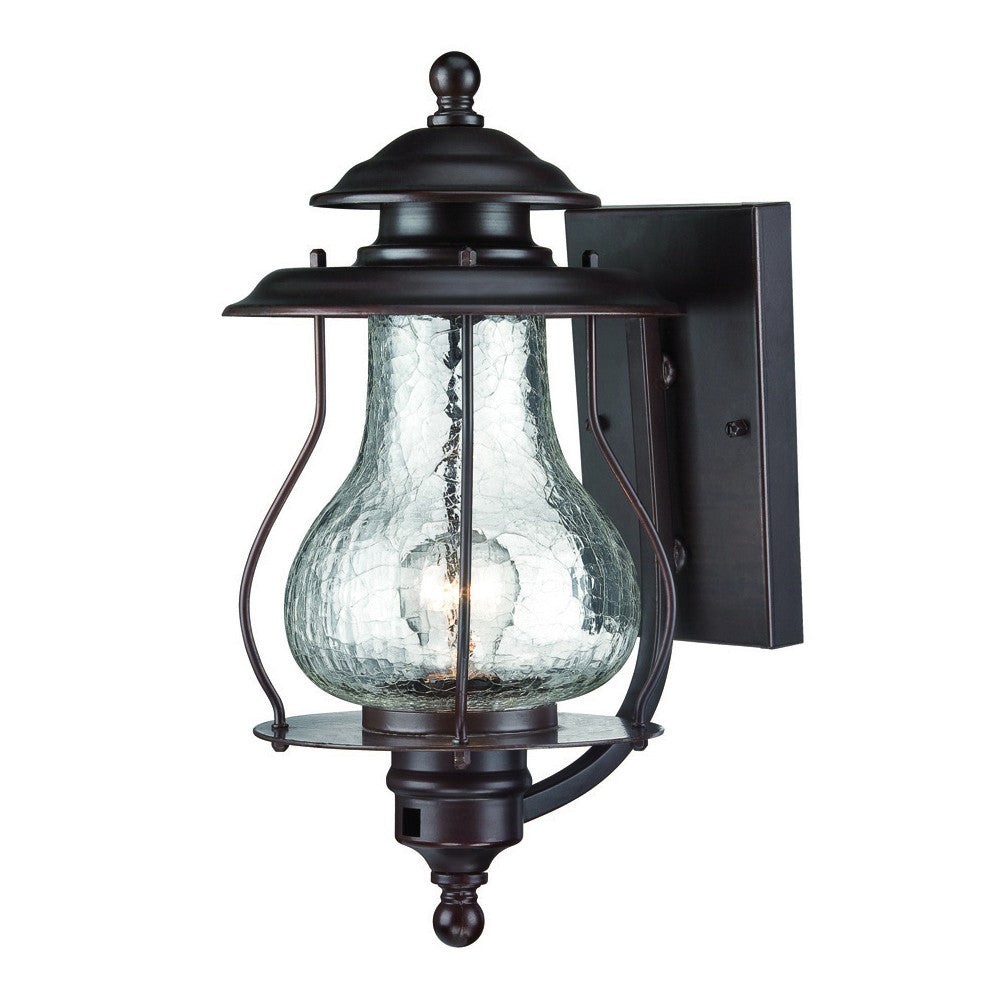 Homeroots Antique Bronze Oil Lantern Hanging Light   398630