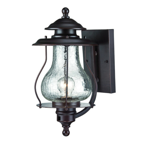 HomeRoots Antique Bronze Oil Lantern Hanging Light - Timeless Outdoor Illumination with Vintage Charm & Durability 398630