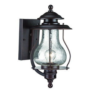 HomeRoots Antique Bronze Oil Lantern Hanging Light - Timeless Outdoor Illumination with Vintage Charm & Durability 398630