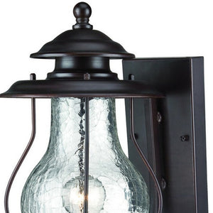 HomeRoots Antique Bronze Oil Lantern Hanging Light - Timeless Outdoor Illumination with Vintage Charm & Durability 398630