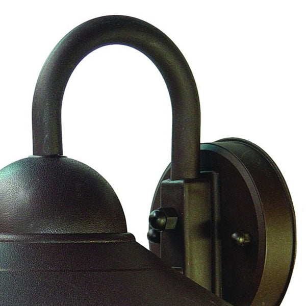 Homeroots Antique Bronze Outdoor Wall Light With Three-tier Shade – Elegant Design For Your Patio Or Garden   398632