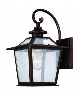 HomeRoots Antique Bronze Terrarium Wall Light - Vintage Elegance for Outdoor Spaces, Weather-Resistant Design 398644