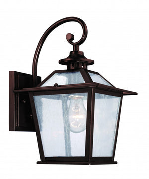 HomeRoots Antique Bronze Terrarium Wall Light - Vintage Elegance for Outdoor Spaces, Weather-Resistant Design 398644