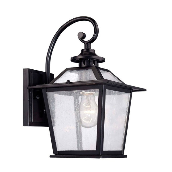 Matte Black Geometric Terrarium Style Indoor Sconce Accent Fixture for Modern Homes