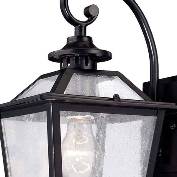 Matte Black Geometric Terrarium Style Indoor Sconce Accent Fixture for Modern Homes
