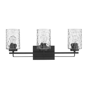 Homeroots Livvy 3-light Matte Black Vanity   398662