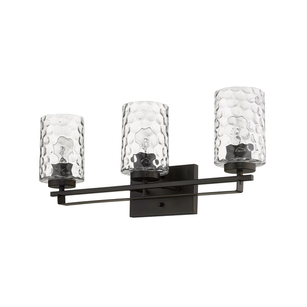 Homeroots Livvy 3-light Oil-rubbed Bronze Vanity   398663
