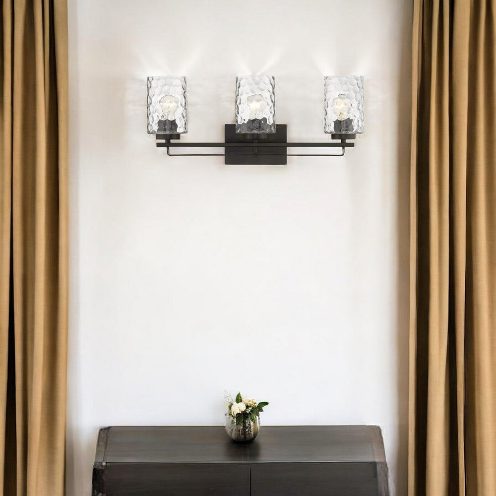 Homeroots Livvy 3-light Oil-rubbed Bronze Vanity   398663