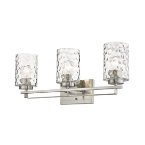Homeroots Livvy 3-light Satin Nickel Vanity   398664