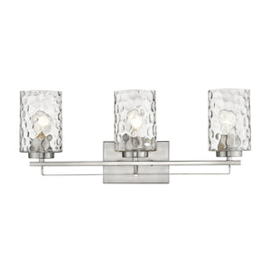 Homeroots Livvy 3-light Satin Nickel Vanity   398664