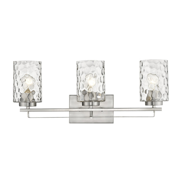 Homeroots Livvy 3-light Satin Nickel Vanity   398664