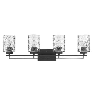 Homeroots Livvy 4-light Matte Black Vanity   398665