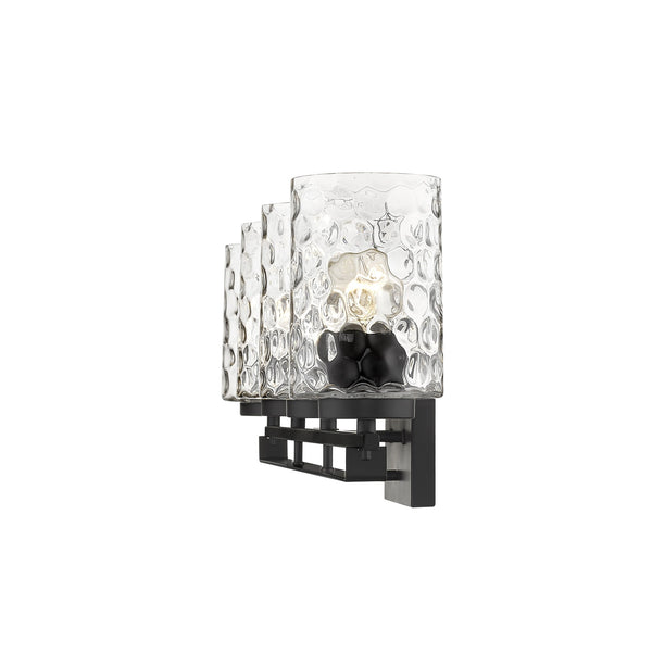 Homeroots Livvy 4-light Matte Black Vanity   398665