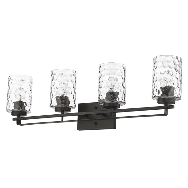 Homeroots Livvy 4-light Oil-rubbed Bronze Vanity   398666