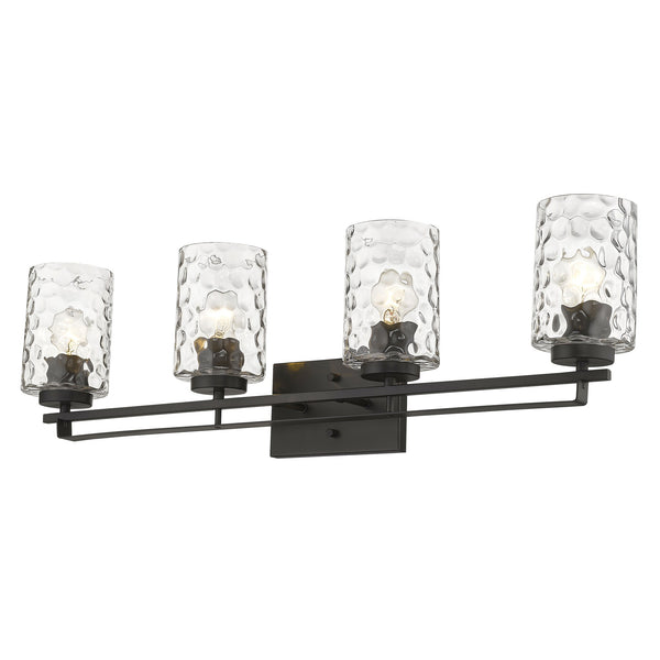 Homeroots Livvy 4-light Oil-rubbed Bronze Vanity   398666
