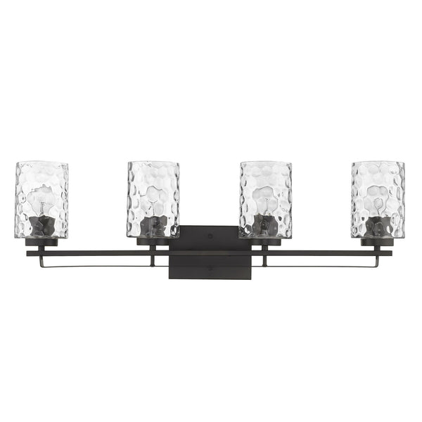 Homeroots Livvy 4-light Oil-rubbed Bronze Vanity   398666