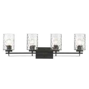 Homeroots Livvy 4-light Oil-rubbed Bronze Vanity   398666