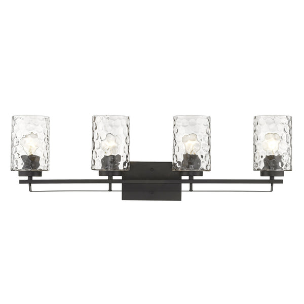 Homeroots Livvy 4-light Oil-rubbed Bronze Vanity   398666