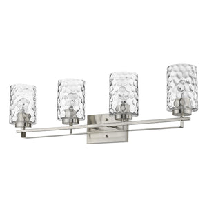 Homeroots Livvy 4-light Satin Nickel Vanity   398667