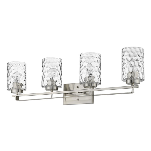 Homeroots Livvy 4-light Satin Nickel Vanity   398667