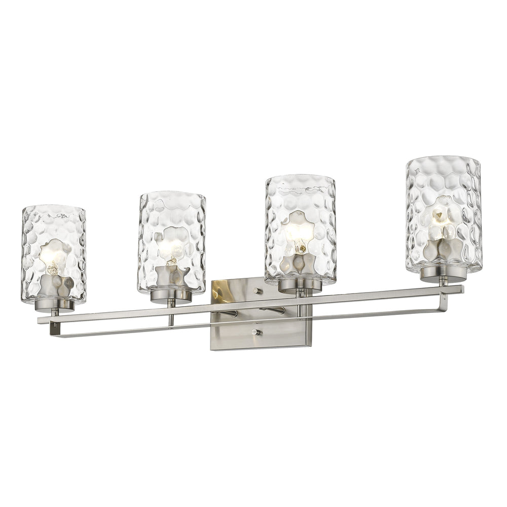 Homeroots Livvy 4-light Satin Nickel Vanity   398667