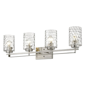 Homeroots Livvy 4-light Satin Nickel Vanity   398667